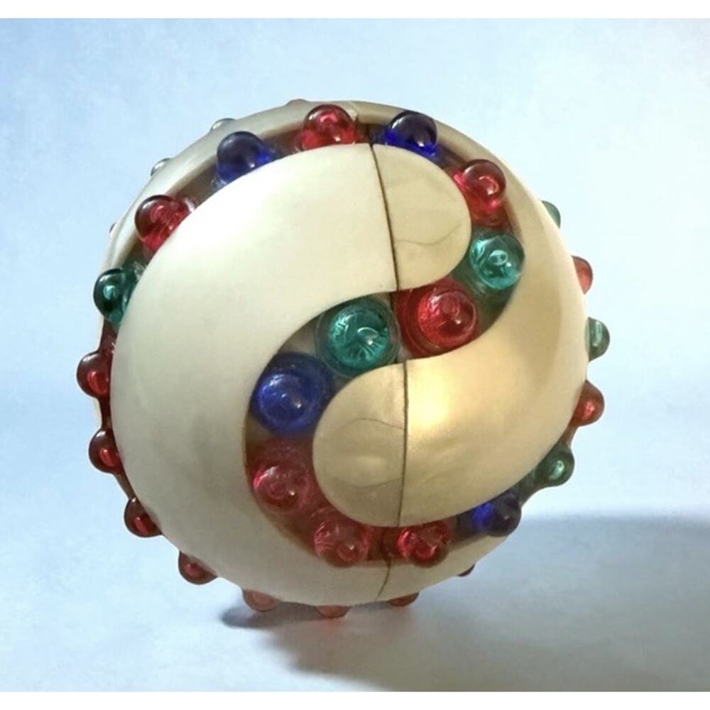 The Orb Parker Brothers Vintage 1982 Puzzle Ball Silver Toy Brain Teaser RARE